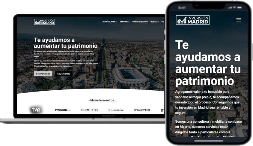 Investimento Madrid a partir de qualquer dispositivo